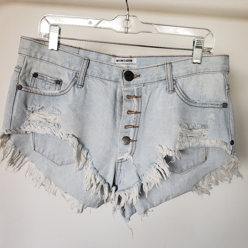 One teaspoon denim roller shorts